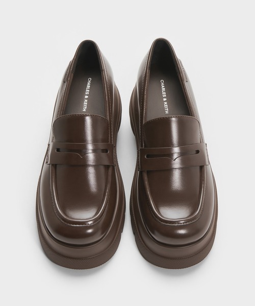 CHARLES & KEITH(チャールズ & キース)の「Leoi レオイ プラットフォーム ペニーローファー(ローファー・レディース・ブラウン系その他/ブラック系その他7/ダークブラウン・23cm/23.5cm/24.5cm/25cm/25.5cm/22.5cm)」の17枚目の写真