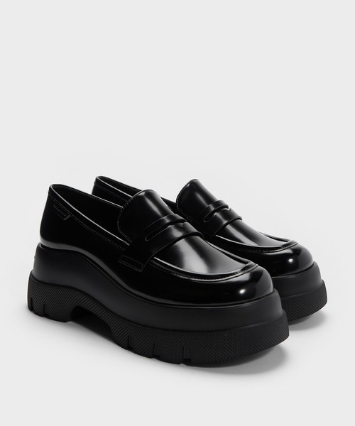 CHARLES & KEITH(チャールズ & キース)の「Leoi レオイ プラットフォーム ペニーローファー(ローファー・レディース・ブラウン系その他/ブラック系その他7/ダークブラウン・23cm/23.5cm/24.5cm/25cm/25.5cm/22.5cm)」の13枚目の写真