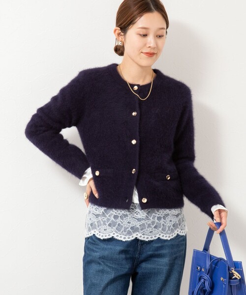 NOLLEY’S（ノーリーズ）の「ウォッシャブル裾レース2WAYオトナサテンブラウス（シャツ/ブラウス・レディース・ホワイト/ブラック/ネイビー・38）」の16枚目の写真