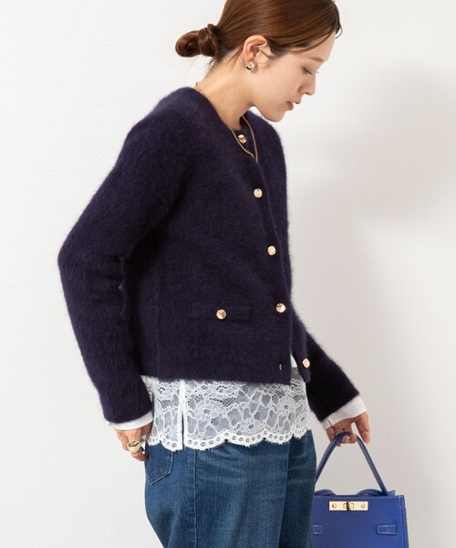 NOLLEY’S（ノーリーズ）の「ウォッシャブル裾レース2WAYオトナサテンブラウス（シャツ/ブラウス・レディース・ホワイト/ブラック/ネイビー・38）」の18枚目の写真