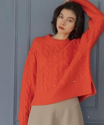 OPAQUE.CLIP | MIXミドルゲージケーブルニット【洗濯機OK】(ニット/セーター)