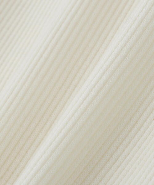 PEARLY GATES（パーリーゲイツ）の「【PEARLY GATES】セルヒートリブフェイス長袖モックネックカットー（Tシャツ/カットソー・レディース・ホワイト/パープル/ネイビー・SMALL/MEDIUM/LARGE）」の8枚目の写真