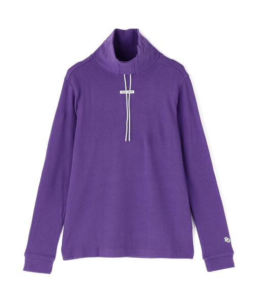 PEARLY GATES（パーリーゲイツ）の「【PEARLY GATES】セルヒートリブフェイス長袖モックネックカットー（Tシャツ/カットソー・レディース・ホワイト/パープル/ネイビー・SMALL/MEDIUM/LARGE）」の19枚目の写真
