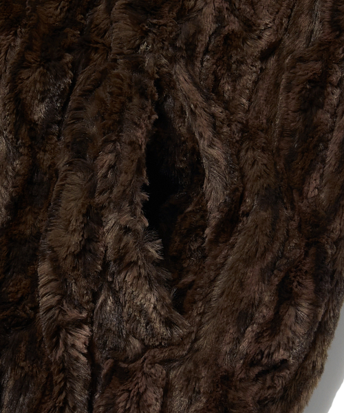 WKNDRS(ウィーキャンドース)の「FAUX FUR ZIPUP HOODIE (BROWN)(ムートンコート・レディース・その他・X-LARGE/MEDIUM/LARGE)」の4枚目の写真