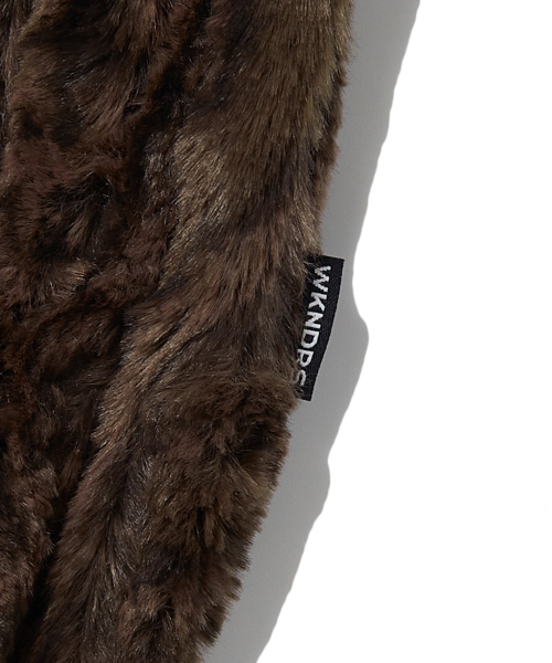 WKNDRS(ウィーキャンドース)の「FAUX FUR ZIPUP HOODIE (BROWN)(ムートンコート・レディース・その他・X-LARGE/MEDIUM/LARGE)」の5枚目の写真