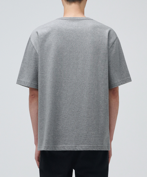 MUSINSA STANDARD（ムシンサスタンダード）の「リラックスフィットクルーネックTシャツ[メランジグレー]（Tシャツ/カットソー・メンズ・その他・XXX-LARGE/LARGE/X-LARGE/XX-LARGE/SMALL/MEDIUM）」の2枚目の写真