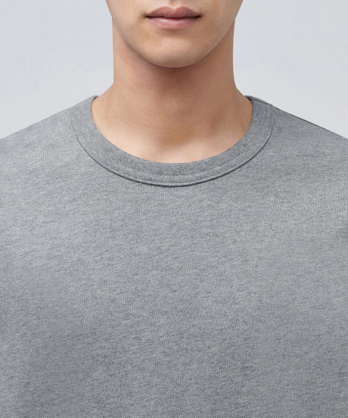 MUSINSA STANDARD（ムシンサスタンダード）の「リラックスフィットクルーネックTシャツ[メランジグレー]（Tシャツ/カットソー・メンズ・その他・XXX-LARGE/LARGE/X-LARGE/XX-LARGE/SMALL/MEDIUM）」の3枚目の写真