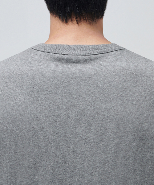 MUSINSA STANDARD（ムシンサスタンダード）の「リラックスフィットクルーネックTシャツ[メランジグレー]（Tシャツ/カットソー・メンズ・その他・XXX-LARGE/LARGE/X-LARGE/XX-LARGE/SMALL/MEDIUM）」の4枚目の写真
