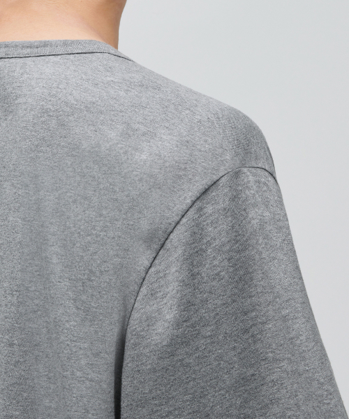 MUSINSA STANDARD（ムシンサスタンダード）の「リラックスフィットクルーネックTシャツ[メランジグレー]（Tシャツ/カットソー・メンズ・その他・XXX-LARGE/LARGE/X-LARGE/XX-LARGE/SMALL/MEDIUM）」の5枚目の写真