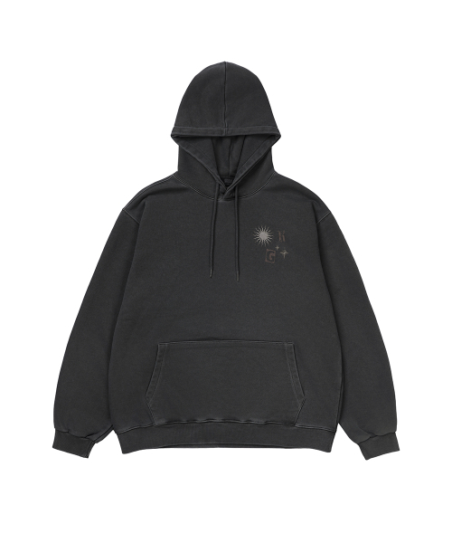 GAKKAI UNIONS(ガッカイユニオンズ)の「ループピグメントフードティチャコール(パーカー・レディース・その他・SMALL/MEDIUM/LARGE/X-LARGE)」の2枚目の写真