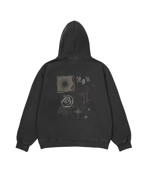 GAKKAI UNIONS(ガッカイユニオンズ)の「ループピグメントフードティチャコール(パーカー・レディース・その他・SMALL/MEDIUM/LARGE/X-LARGE)」の3枚目の写真