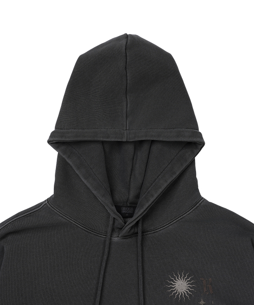GAKKAI UNIONS(ガッカイユニオンズ)の「ループピグメントフードティチャコール(パーカー・レディース・その他・SMALL/MEDIUM/LARGE/X-LARGE)」の4枚目の写真