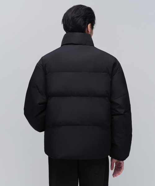 MUSINSA STANDARD（ムシンサスタンダード）の「デイリープファーリバーシブルフリースショートダウンジャケット[ブラック/ブラック]（ダウンジャケット/コート・メンズ・その他・SMALL/MEDIUM/LARGE/X-LARGE/XX-LARGE）」の4枚目の写真