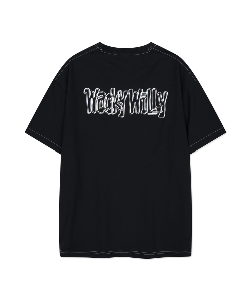 Wacky WiLLy(ワッキーウィリー)の「ワキタイポ化繊半袖Tシャツブラック(Tシャツ/カットソー・レディース・その他・LARGE/X-LARGE/SMALL/MEDIUM)」の3枚目の写真