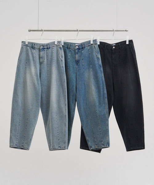 XERO（ゼロ）の「ブラシウォッシュバルーンデニムパンツ（デニムパンツ・レディース・ブラック/グレイッシュブルー/ダークインディゴブルー・MEDIUM/LARGE/X-LARGE）」の4枚目の写真