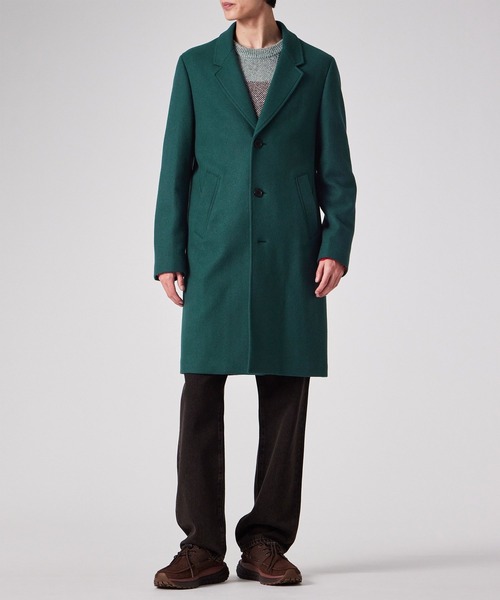 ブラッシュドメルトンツイル チェスターコート / 252114 986U