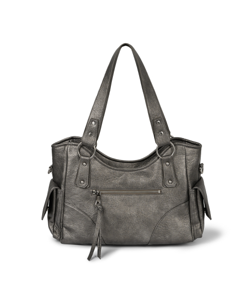 IUGAMAKARAS(イウガマカラス)の「Studded Leather Shoulder Bag (Silver)(ショルダーバッグ・レディース・その他・FREE)」の16枚目の写真