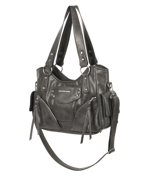 IUGAMAKARAS(イウガマカラス)の「Studded Leather Shoulder Bag (Silver)(ショルダーバッグ・レディース・その他・FREE)」の17枚目の写真