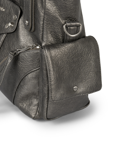 IUGAMAKARAS(イウガマカラス)の「Studded Leather Shoulder Bag (Silver)(ショルダーバッグ・レディース・その他・FREE)」の7枚目の写真
