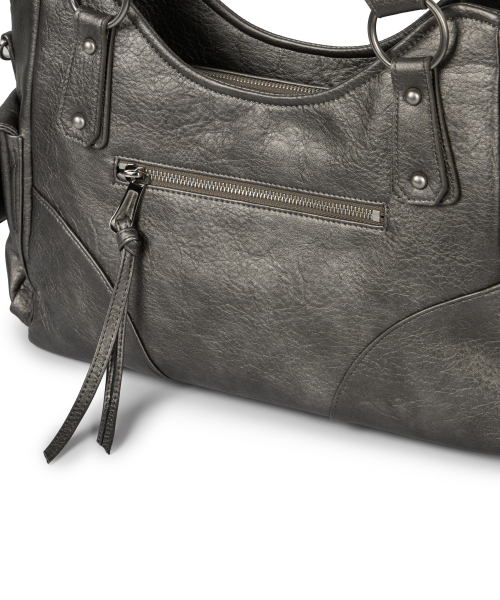IUGAMAKARAS(イウガマカラス)の「Studded Leather Shoulder Bag (Silver)(ショルダーバッグ・レディース・その他・FREE)」の9枚目の写真