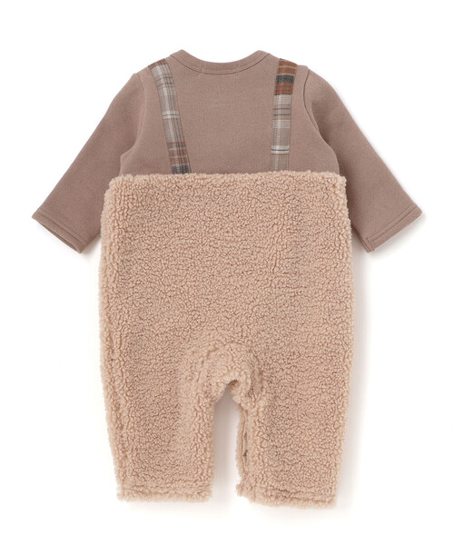 SLAP SLIP BABY（スラップスリップベビー）の「アニマルクマ恐竜モチーフぽこぽこボアカバーオールベビー(60~80cm)（ロンパース・キッズ・グリーン/ブラウン・80ｃｍ/70cm/60cm）」の20枚目の写真