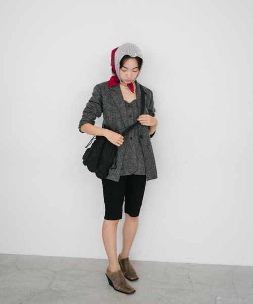 THEATRE PRODUCTS(シアタープロダクツ)の「キルティングエンブロイダリーショルダーバッグ(ショルダーバッグ・レディース・ホワイト/ブラック・FREE)」の17枚目の写真