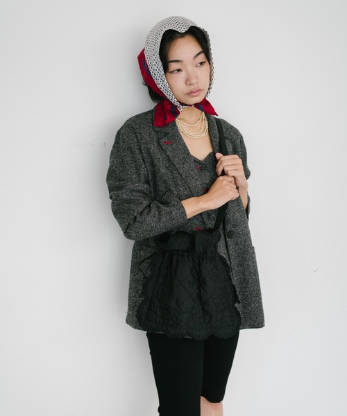 THEATRE PRODUCTS(シアタープロダクツ)の「キルティングエンブロイダリーショルダーバッグ(ショルダーバッグ・レディース・ホワイト/ブラック・FREE)」の21枚目の写真