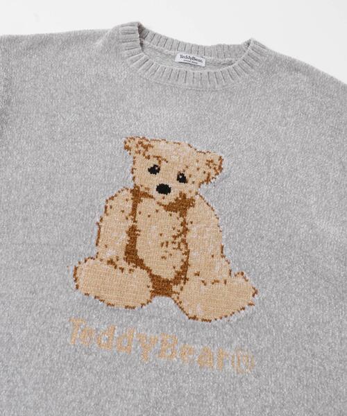 ITEMS URBANRESEARCH（アイテムズ アーバンリサーチ）の「Teddy Bear モールクルーネックニット（ニット/セーター・メンズ・グレー/グリーン/ネイビー・MEDIUM/LARGE）」の14枚目の写真