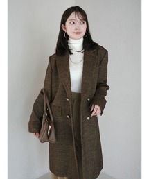 anuans（アニュアンス）の「ボクシージャケットコート（ステンカラーコート・レディース）」