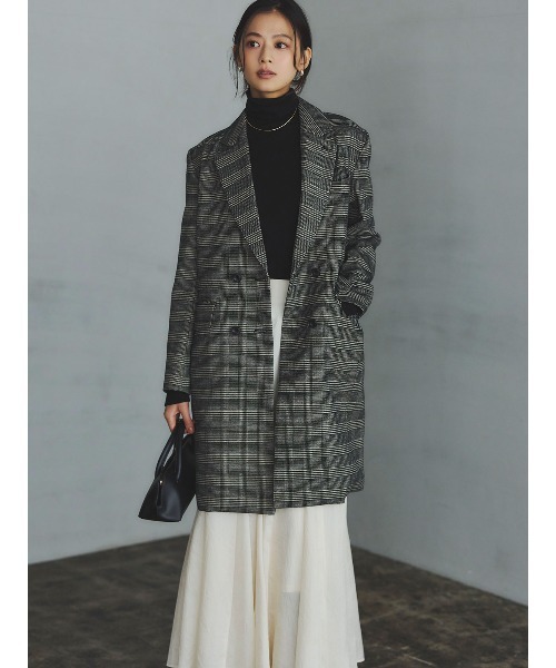 セール】ボクシージャケットコート（ステンカラーコート）｜anuans（ア