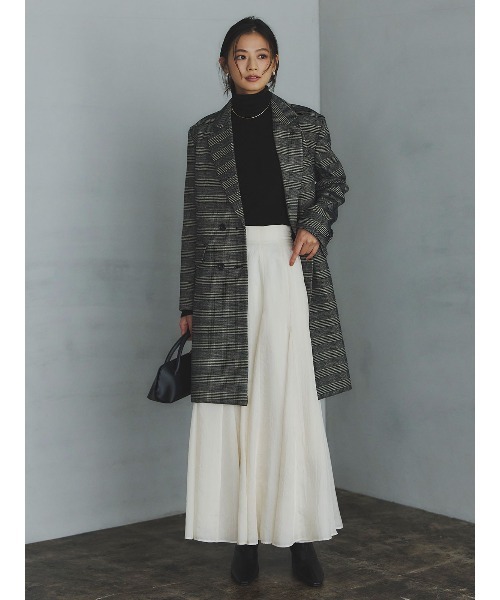 anuans（アニュアンス）の「ボクシージャケットコート（ステンカラーコート・レディース・ブラウン/その他・SMALL/MEDIUM）」の8枚目の写真