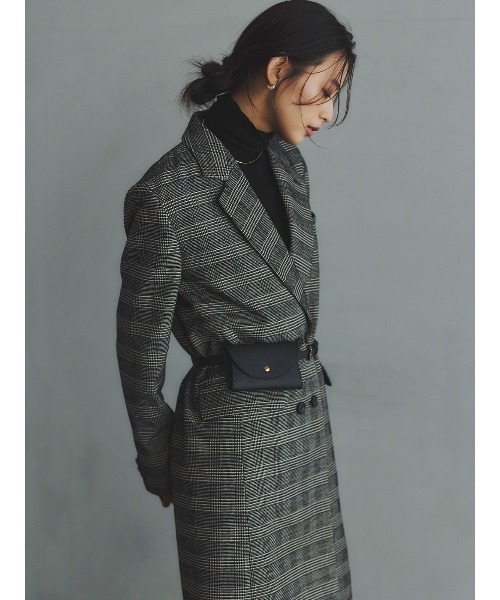 anuans（アニュアンス）の「ボクシージャケットコート（ステンカラーコート・レディース・ブラウン/その他・SMALL/MEDIUM）」の11枚目の写真