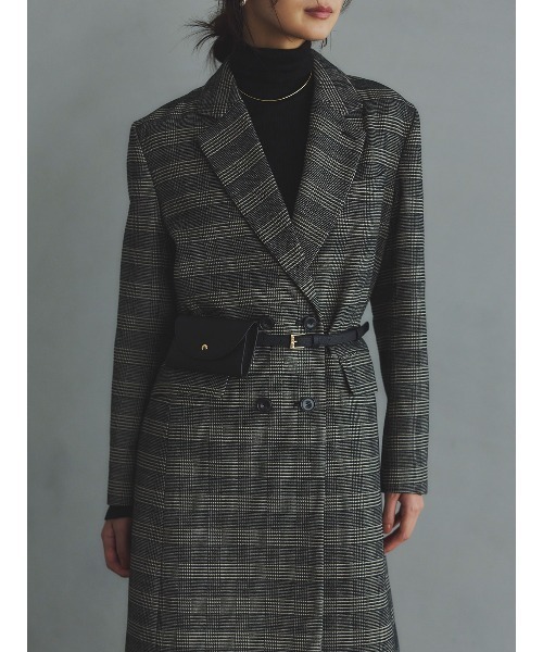 anuans（アニュアンス）の「ボクシージャケットコート（ステンカラーコート・レディース・ブラウン/その他・SMALL/MEDIUM）」の12枚目の写真