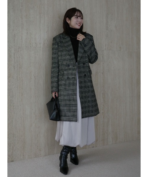 anuans（アニュアンス）の「ボクシージャケットコート（ステンカラーコート・レディース・ブラウン/その他・SMALL/MEDIUM）」の19枚目の写真