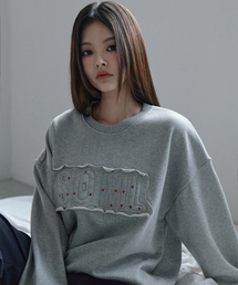 5OML（オーオーエムエル）の「アプリケパッチカラー ホットフィックス スウェットシャツ メランジグレー（スウェット）」