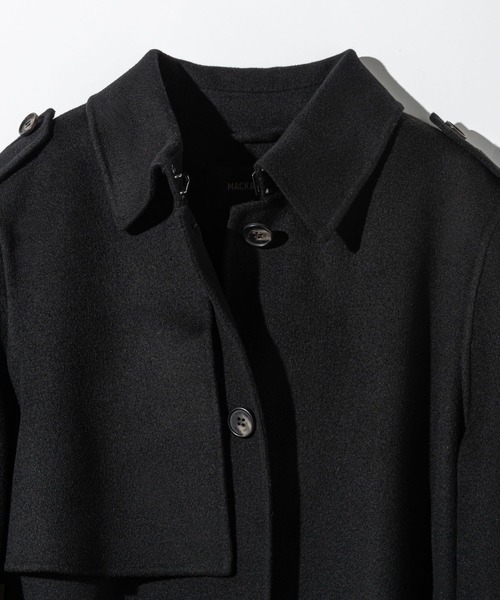 Mackage(マッカージュ)の「Mackage CEYLA Belted Light Wool Coat マッカージュ ベルト ライトウール トレンチコート(トレンチコート・レディース・ブラック・SMALL/MEDIUM/X-SMALL/LARGE)」の11枚目の写真