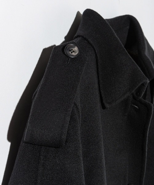 Mackage(マッカージュ)の「Mackage CEYLA Belted Light Wool Coat マッカージュ ベルト ライトウール トレンチコート(トレンチコート・レディース・ブラック・SMALL/MEDIUM/X-SMALL/LARGE)」の12枚目の写真
