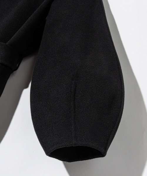 Mackage(マッカージュ)の「Mackage CEYLA Belted Light Wool Coat マッカージュ ベルト ライトウール トレンチコート(トレンチコート・レディース・ブラック・SMALL/MEDIUM/X-SMALL/LARGE)」の13枚目の写真