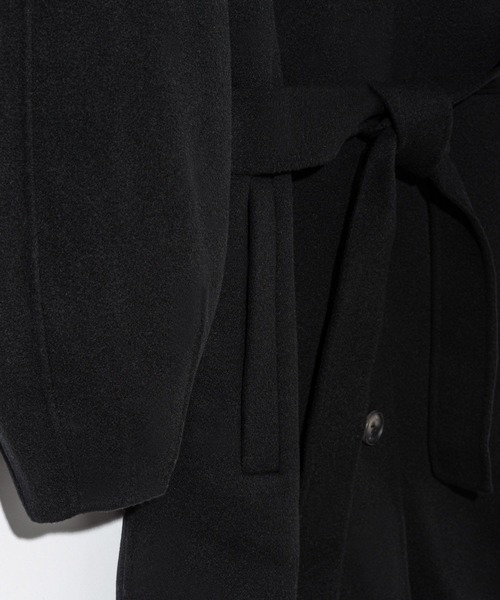 Mackage(マッカージュ)の「Mackage CEYLA Belted Light Wool Coat マッカージュ ベルト ライトウール トレンチコート(トレンチコート・レディース・ブラック・SMALL/MEDIUM/X-SMALL/LARGE)」の14枚目の写真