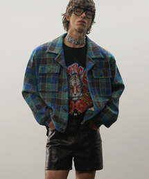 UNTAGE（アンテージ）の「フラップポケットチェックツイードジャケット[ブルー(MAN)]_UTO-FB09（テーラードジャケット）」