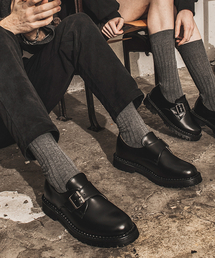 BSQT by Classy（ビーエスキューティー）の「N677 ニューリズモンクストラップルシブラック（ドレスシューズ）」