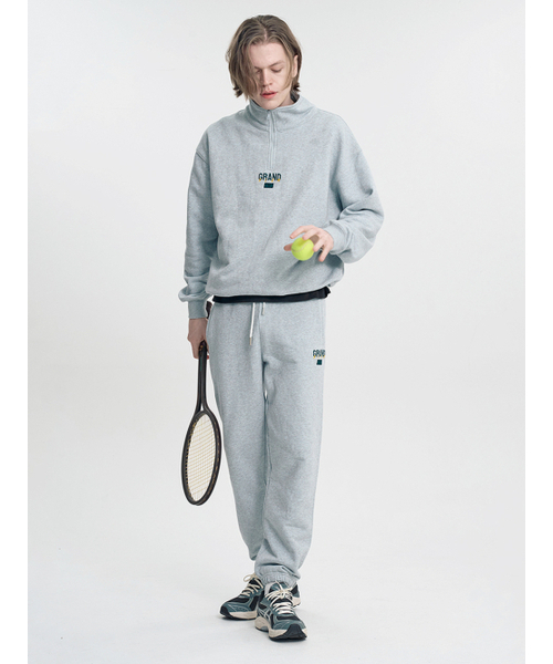 CLEVER FIELD（クレバーフィールド）の「GRAND バンディングスウェットジョガーパンツ_グレー（スウェットパンツ・メンズ・ライトグレー・LARGE/X-LARGE）」の3枚目の写真