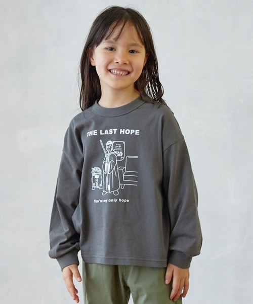 FOV（フォブ）の「フォブ LAST HOPE L/S Tシャツ（Tシャツ/カットソー・キッズ・チャコールグレー/ホワイト/ベージュ系その他・M/L/XL/S）」の2枚目の写真