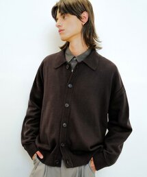 ANOBLIR（アノブリアー）の「オーバーサイズクロップカラーガーディガン[ブラウン]（カーディガン/ボレロ）」