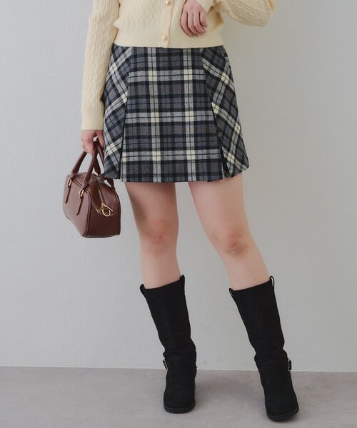 チェックプリーツミニスカート（スカート）｜continuer de NICE CLAUP