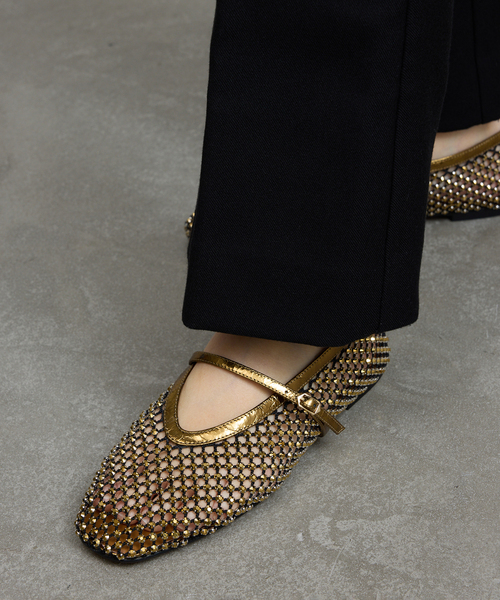 追加》GRISEビジューネットメリージェーン（その他シューズ）｜GRISE