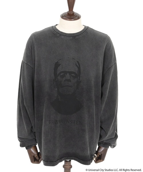ADAM PATEK(アダムパテック)の「【ADAMPATEK/アダムパテック】Frankenstein portrait long sleeve ロングスリーブTee(Tシャツ/カットソー・メンズ・ブラック/ホワイト・1/2)」の14枚目の写真