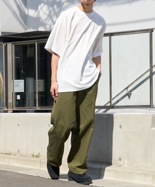 MAISON CLUB(メゾンクラブ)の「【MAISON CLUB】Over Size Dry Tee / オーバーサイズドライTee 速乾 ジムウェア ランニング ラッシュガード代わりにも(Tシャツ/カットソー・メンズ・ブラック/ホワイト・L/M)」の12枚目の写真