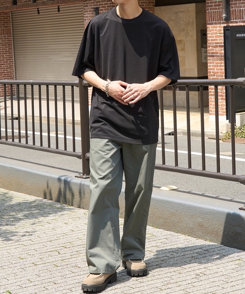 MAISON CLUB(メゾンクラブ)の「【MAISON CLUB】Over Size Dry Tee / オーバーサイズドライTee 速乾 ジムウェア ランニング ラッシュガード代わりにも(Tシャツ/カットソー・メンズ・ブラック/ホワイト・L/M)」の5枚目の写真