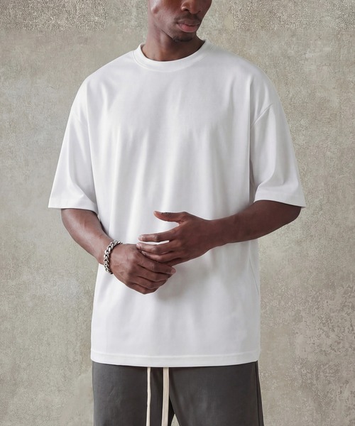 MAISON CLUB(メゾンクラブ)の「【MAISON CLUB】Over Size Dry Tee / オーバーサイズドライTee 速乾 ジムウェア ランニング ラッシュガード代わりにも(Tシャツ/カットソー・メンズ・ブラック/ホワイト・L/M)」の18枚目の写真